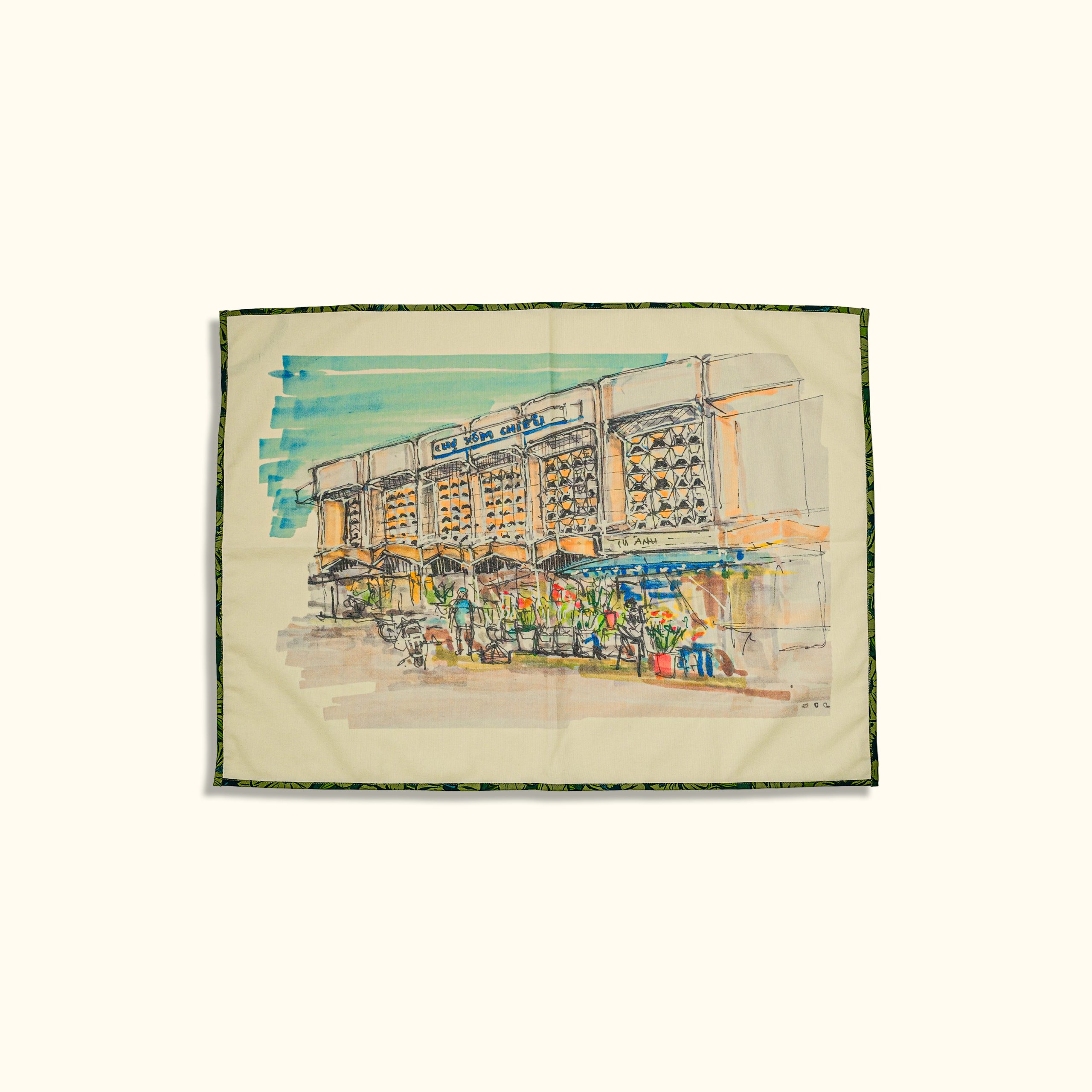 khăn bếp - chợ Xóm Chiếu